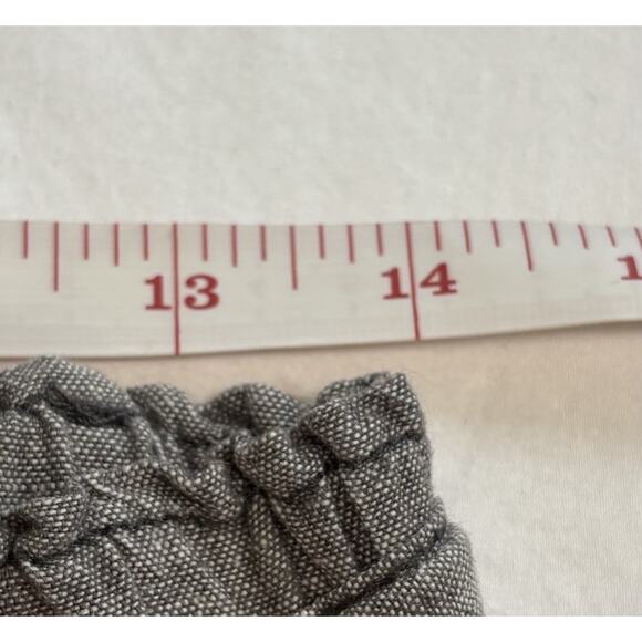 Anthropologie Hei Hei Marnie Sz S Shorts Gray Linen Pull On Cuffed Resort Beach - Picture 6 of 8